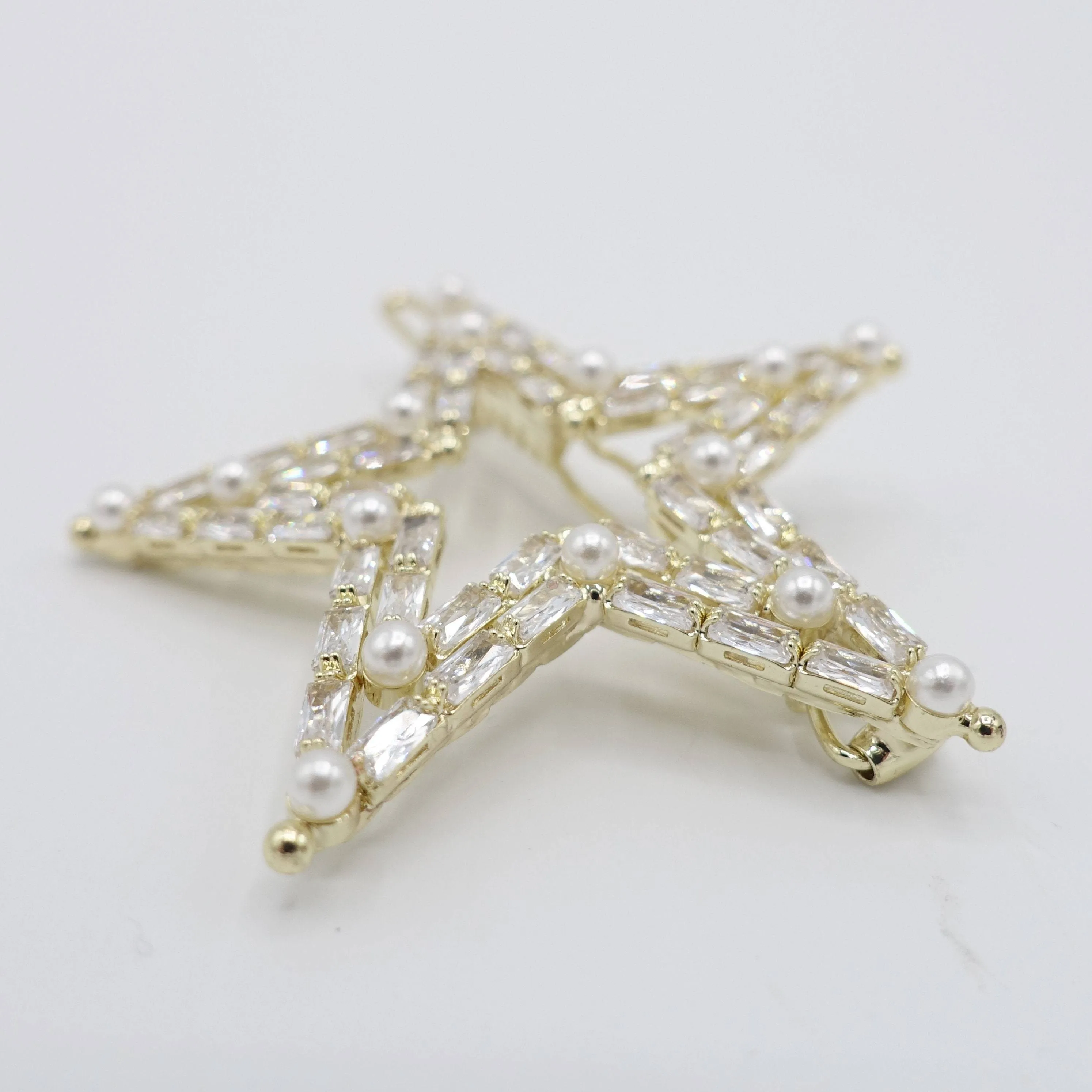 star hair clip bling hair accessory for women