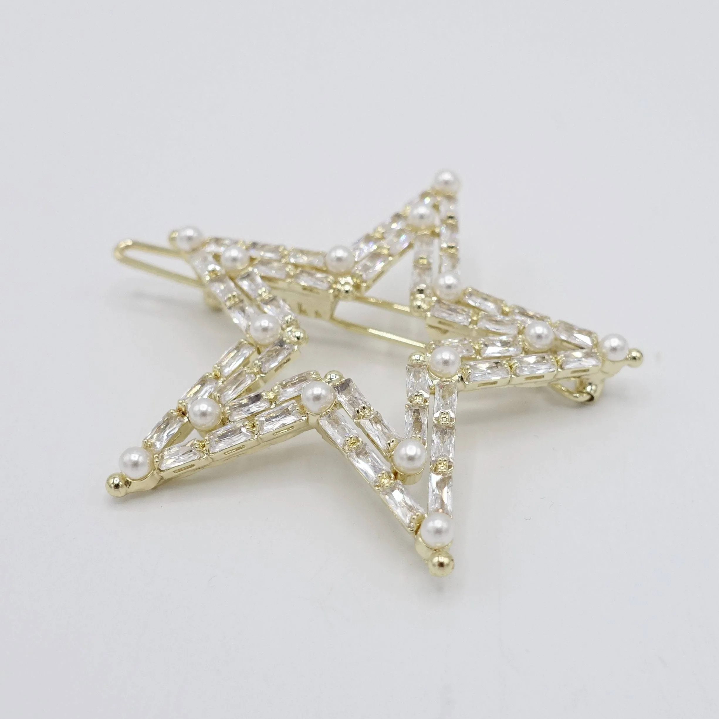 star hair clip bling hair accessory for women