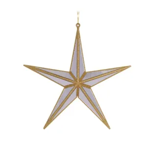 Star Hanging 5 Point Gold 27cm