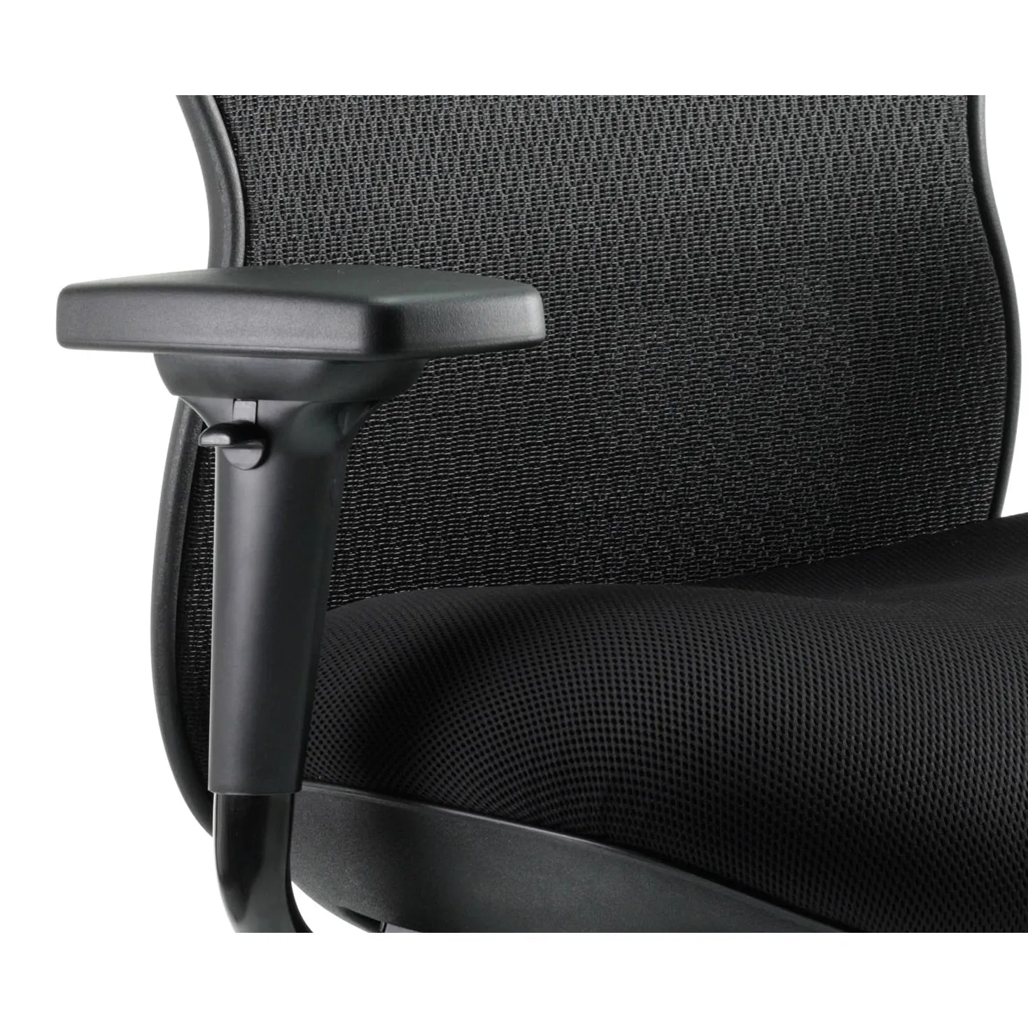 Stealth Shadow High Mesh Back Ergonomic Posture Chair with Arms - 24hr Usage, Adjustable Lumbar Support & Headrest, 135kg Capacity