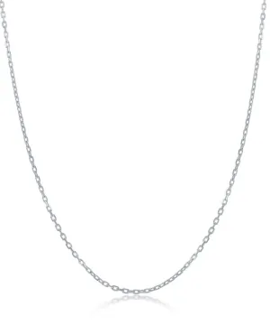 Sterling Silver 1.99mm Diamond-Cut Cable Chain