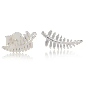 Sterling Silver Fern Earrings