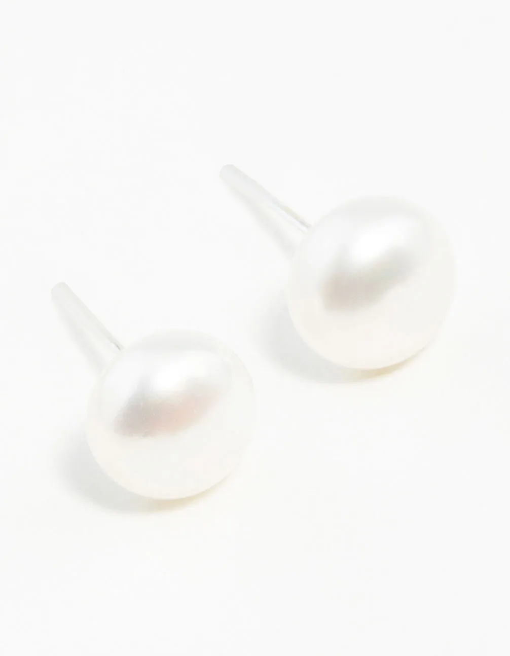 Sterling Silver Freshwater Pearl Stud Earrings