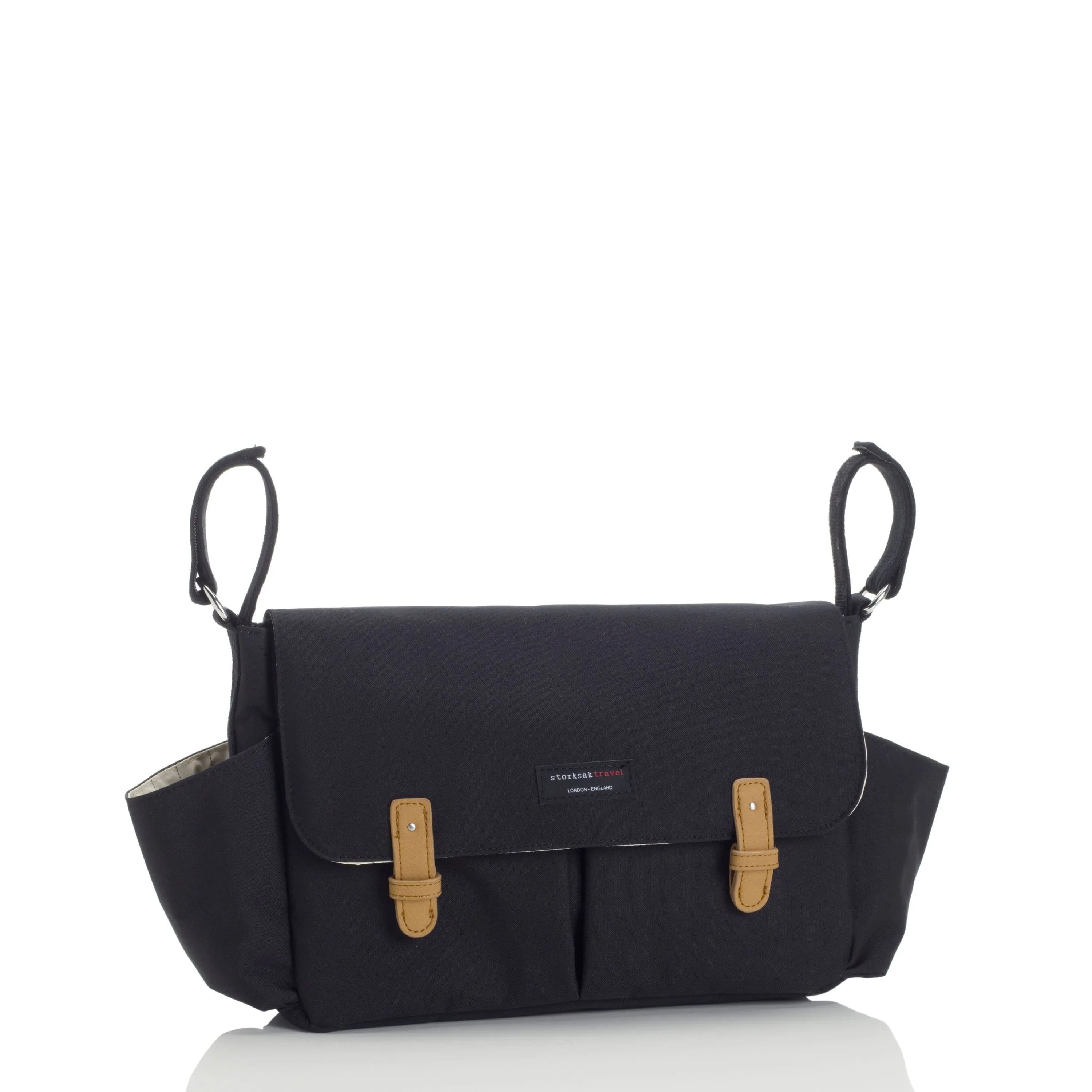 Storksak - Caddy Stoller Organiser Black