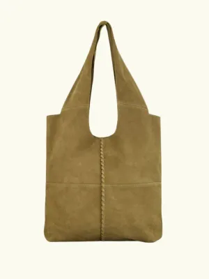 Suede Demi Bag - Green