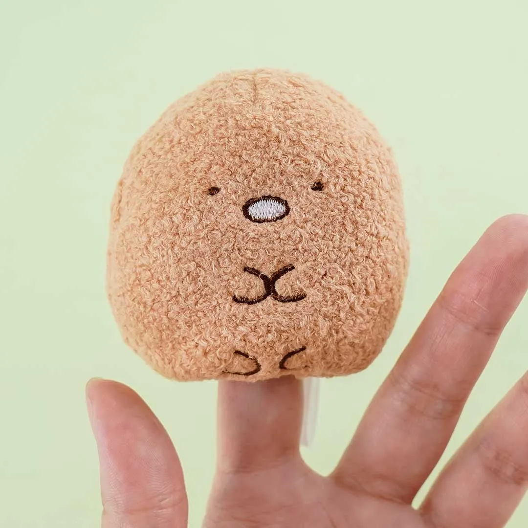 Sumikko Gurashi Finger Puppet Plushie Charm - Tonkatsu