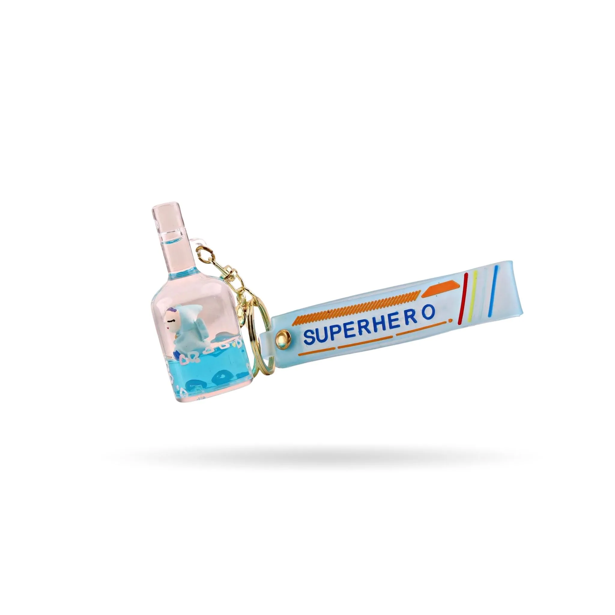 SUPERHERO BOTTLE KEYCHAIN