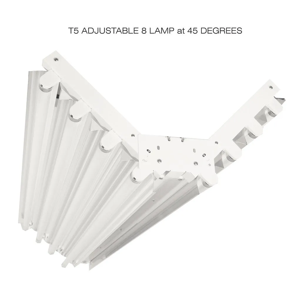 T5HO FLUORESCENT ADJUSTABLE 6 & 8 LAMP LINEAR LIGHTING FIXTURES