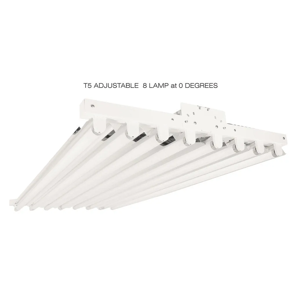 T5HO FLUORESCENT ADJUSTABLE 6 & 8 LAMP LINEAR LIGHTING FIXTURES