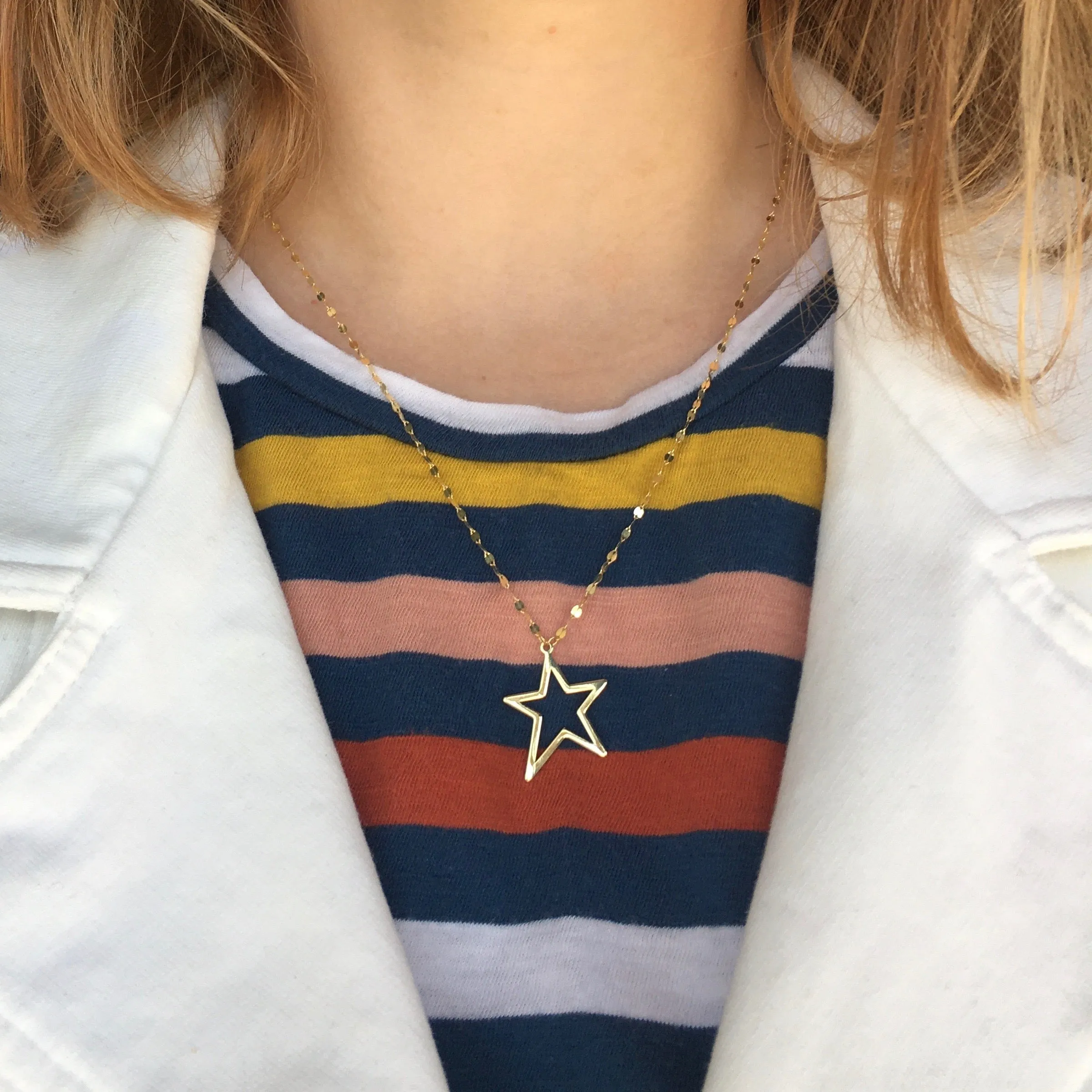 Tara, Shining Star Necklace 14k Gold