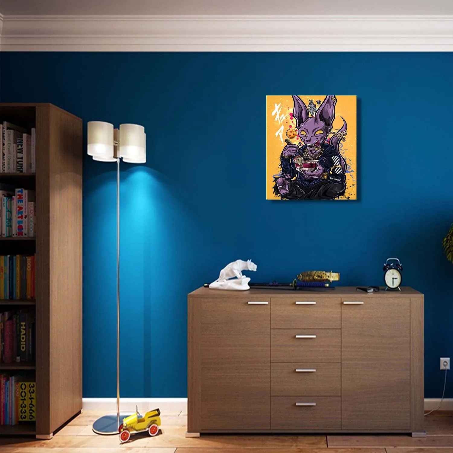 The Destroyer Eating Ramen Canvas Wall Art