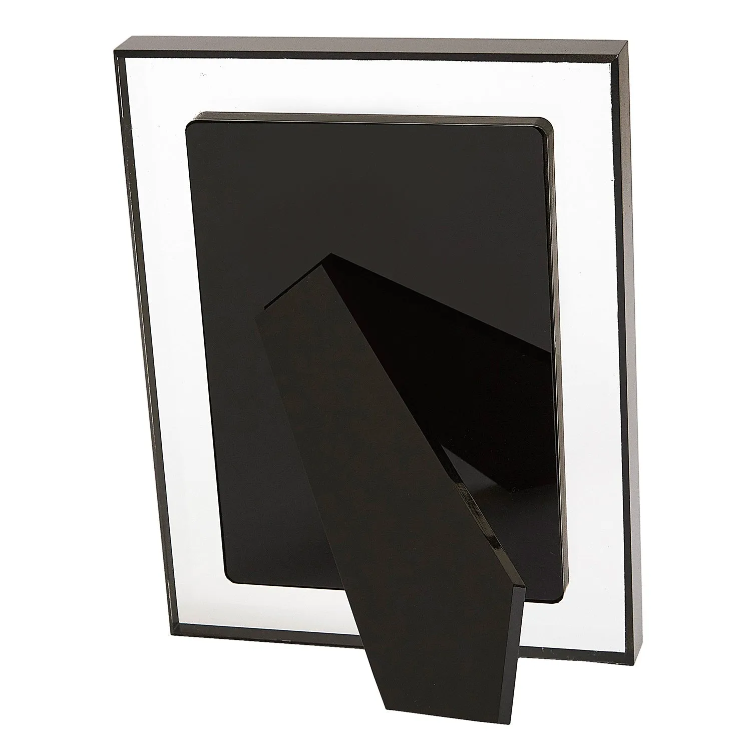 Tizo Acrylic Lucite Picture Frame in Clear with Black Border - 4 x 6