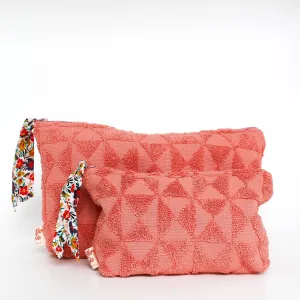 Towelling Clutch / Cosmetic Bag