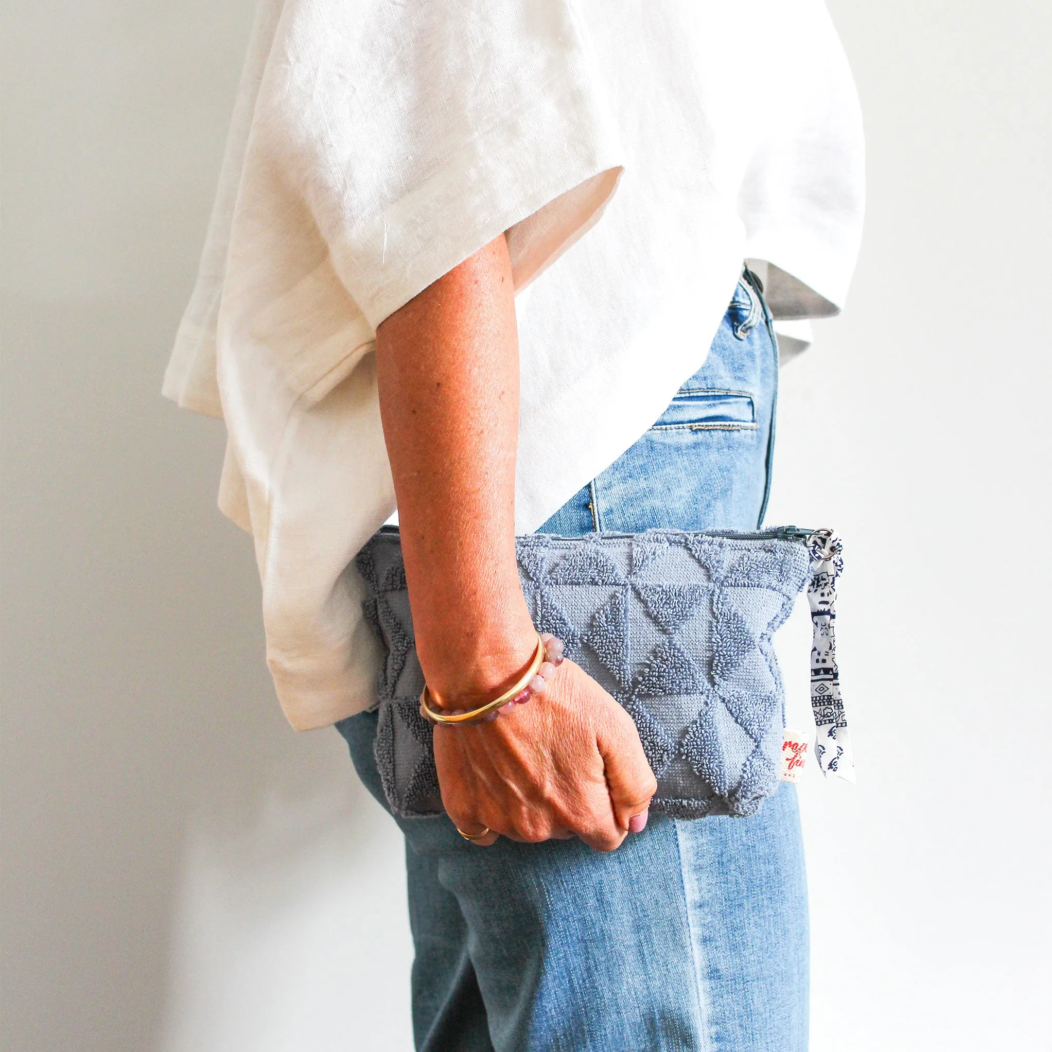 Towelling Clutch / Cosmetic Bag