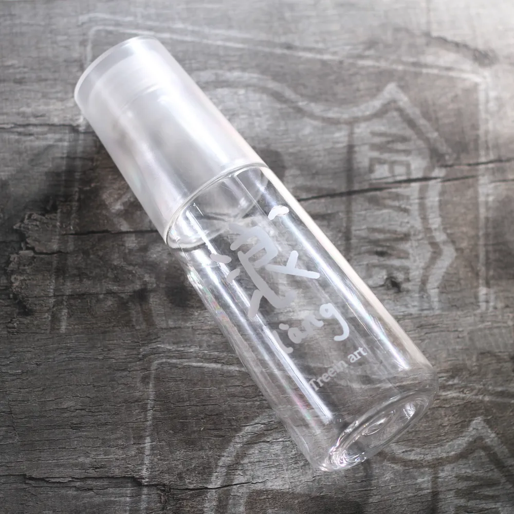 Transparent Plastic Water Bottle with Cup