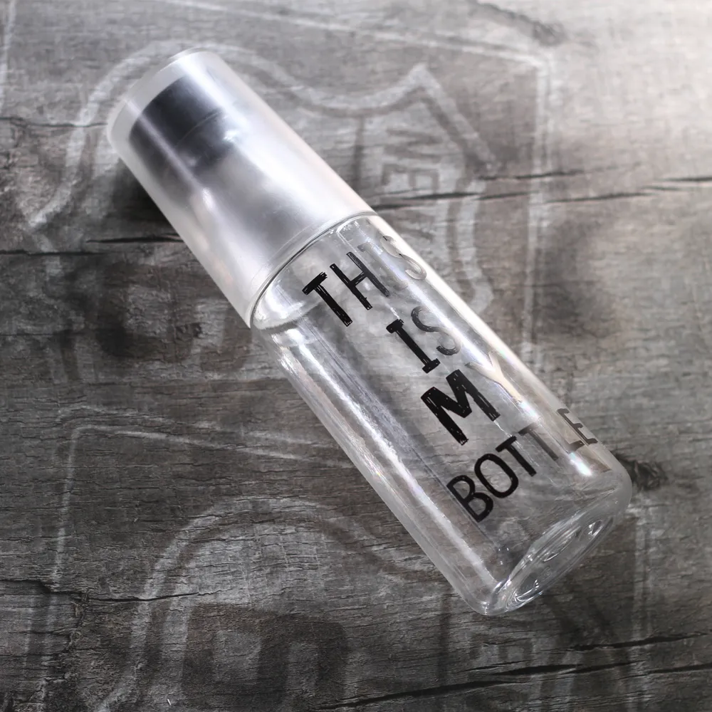 Transparent Plastic Water Bottle with Cup