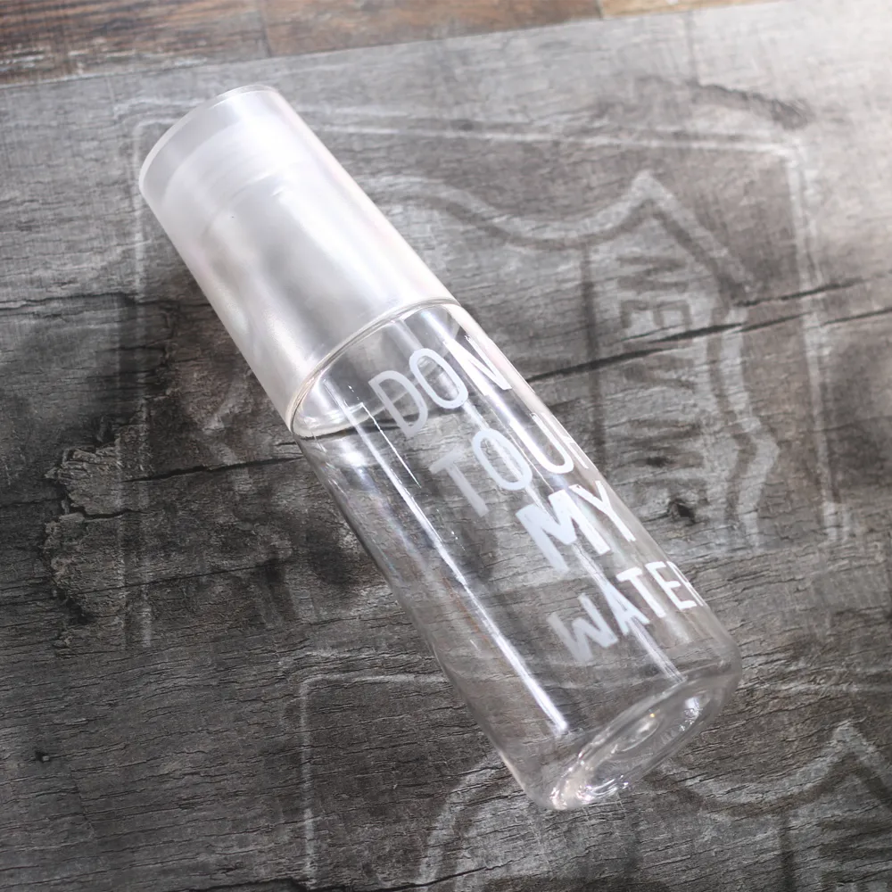 Transparent Plastic Water Bottle with Cup