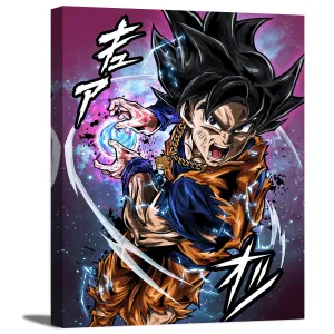 Ultra Warrior with Black Hair Canvas Wall Art