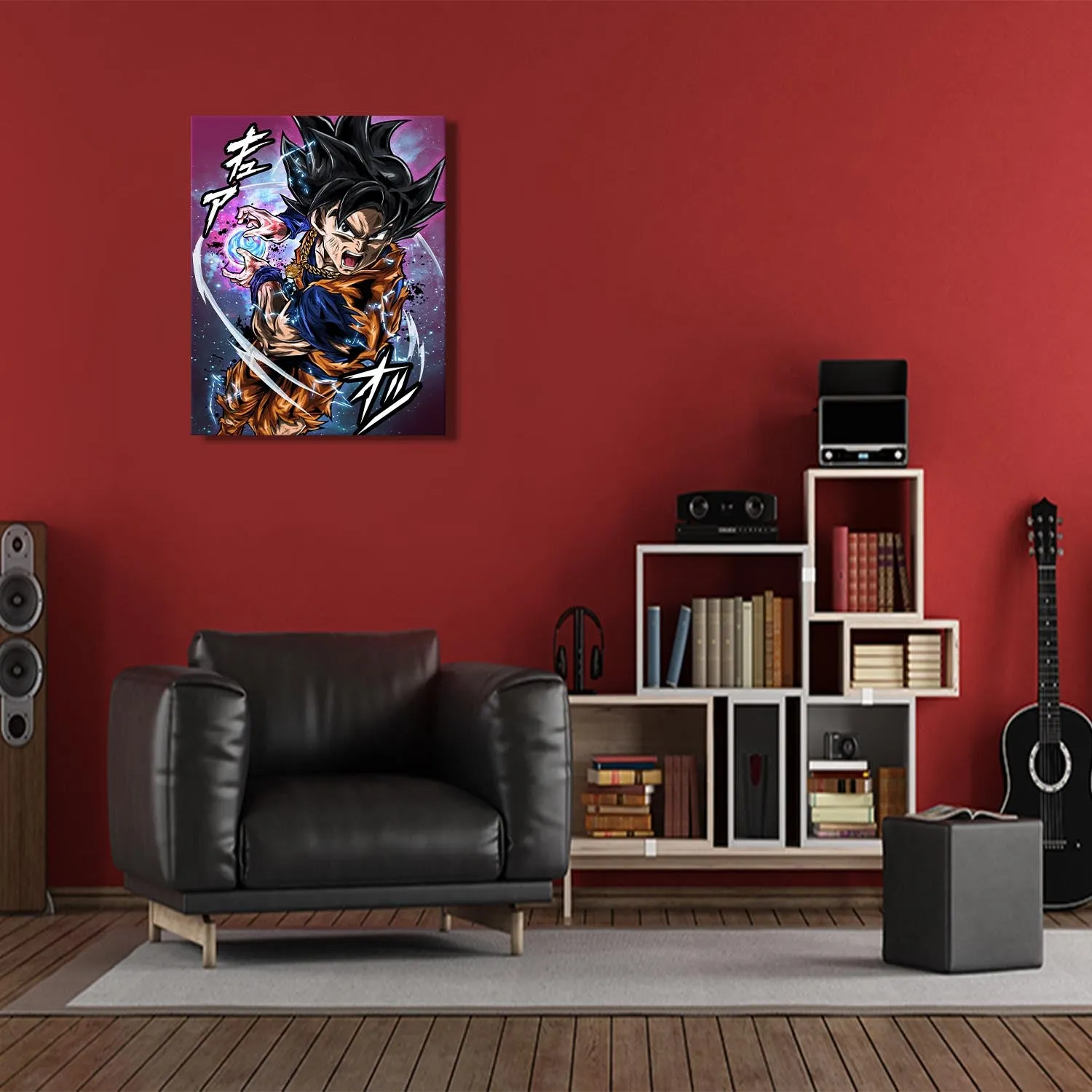 Ultra Warrior with Black Hair Canvas Wall Art