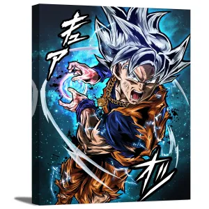 Ultra Warrior with White Hair Canvas Wall Art