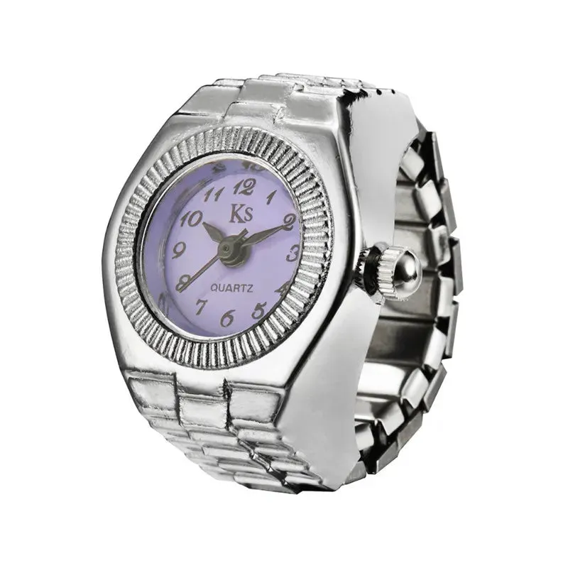 Vintage Punk Finger Watch Couple Rings