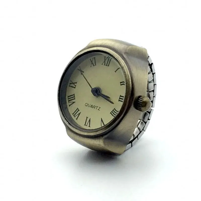 Vintage Punk Finger Watch Couple Rings