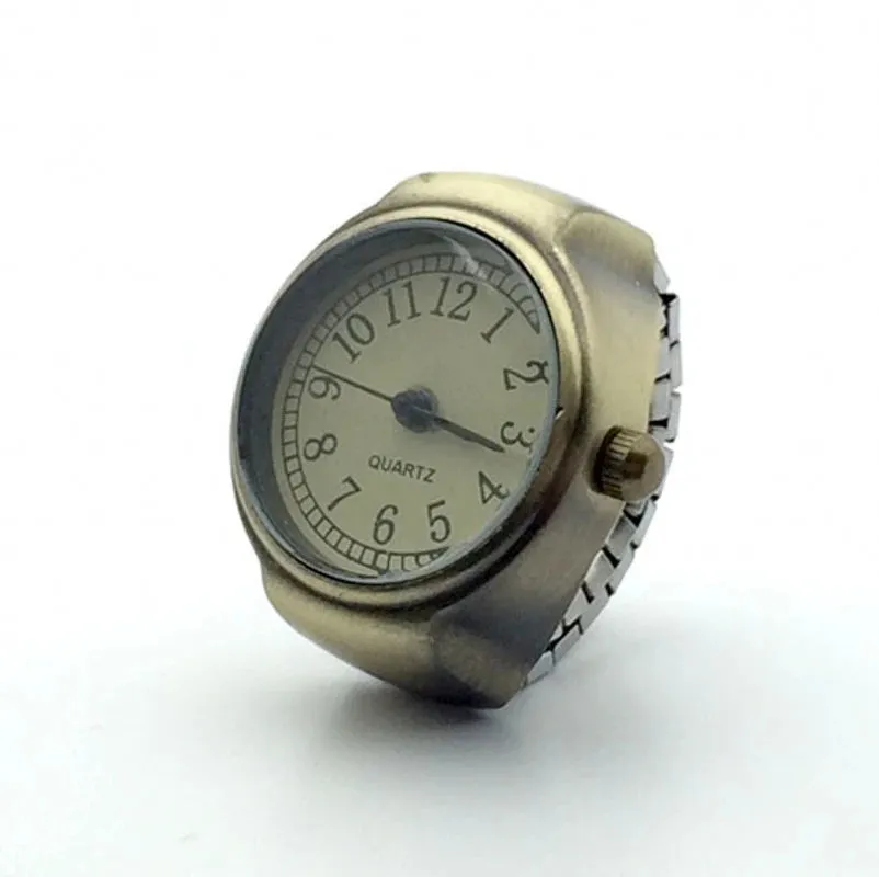 Vintage Punk Finger Watch Couple Rings