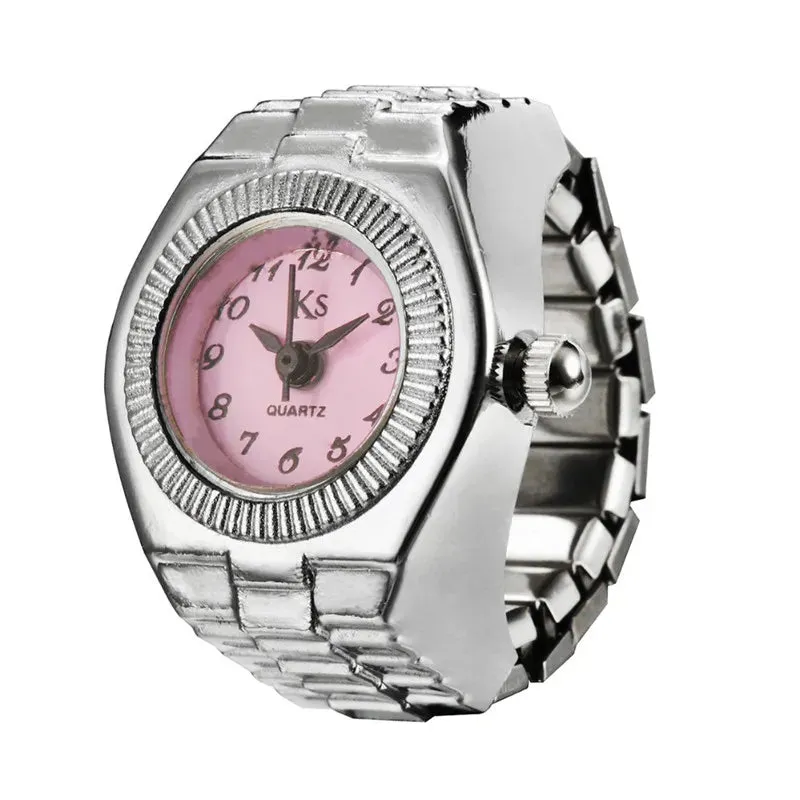 Vintage Punk Finger Watch Couple Rings
