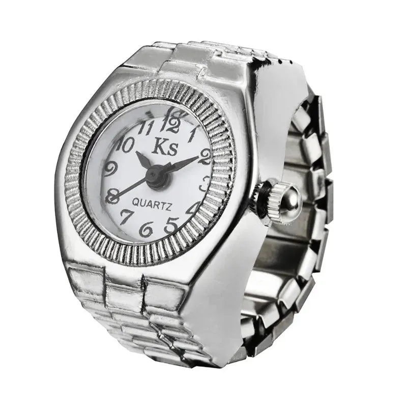 Vintage Punk Finger Watch Couple Rings
