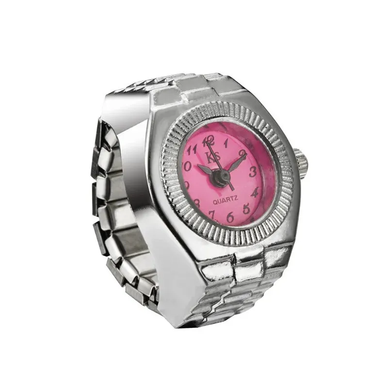 Vintage Punk Finger Watch Couple Rings