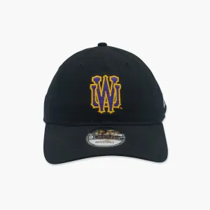 Washington Huskies Interlock "W" Black Adjustable Hat