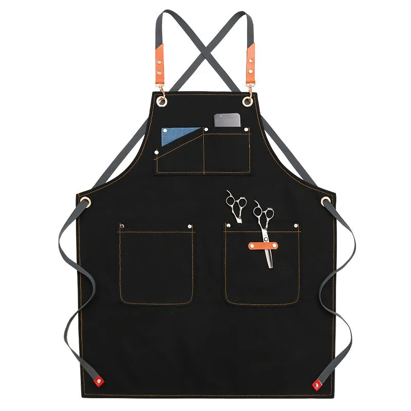 Waxed Waterproof Canvas Aprons with Pockets 1936