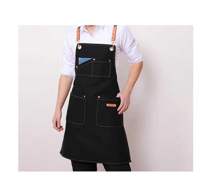 Waxed Waterproof Canvas Aprons with Pockets 1936