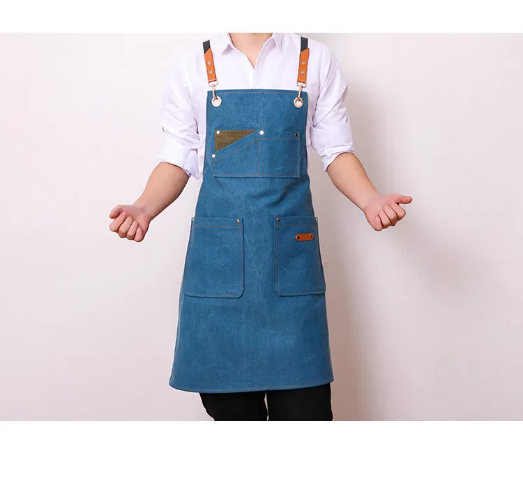 Waxed Waterproof Canvas Aprons with Pockets 1936