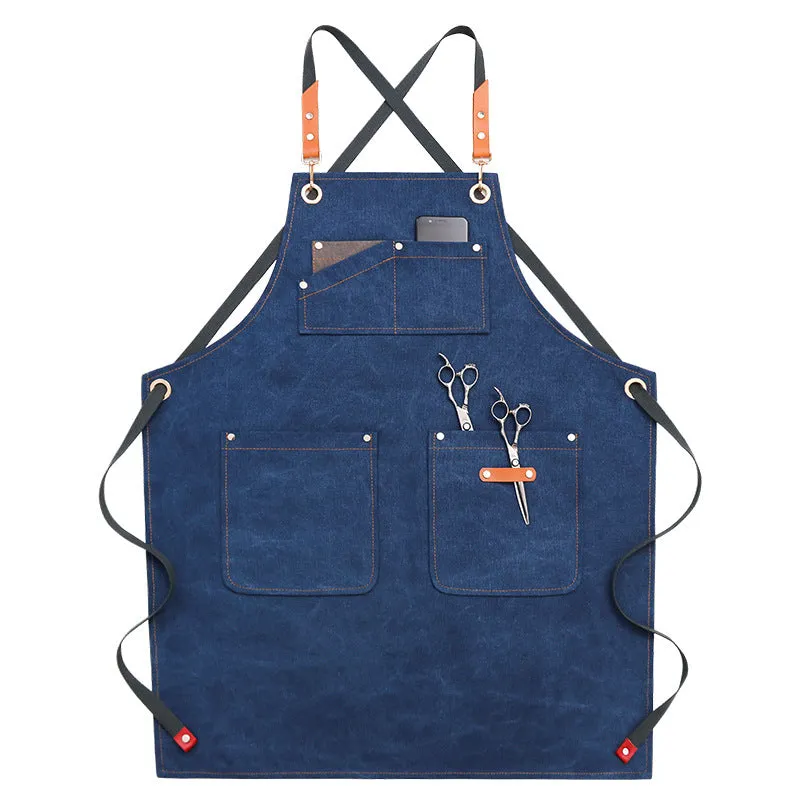 Waxed Waterproof Canvas Aprons with Pockets 1936