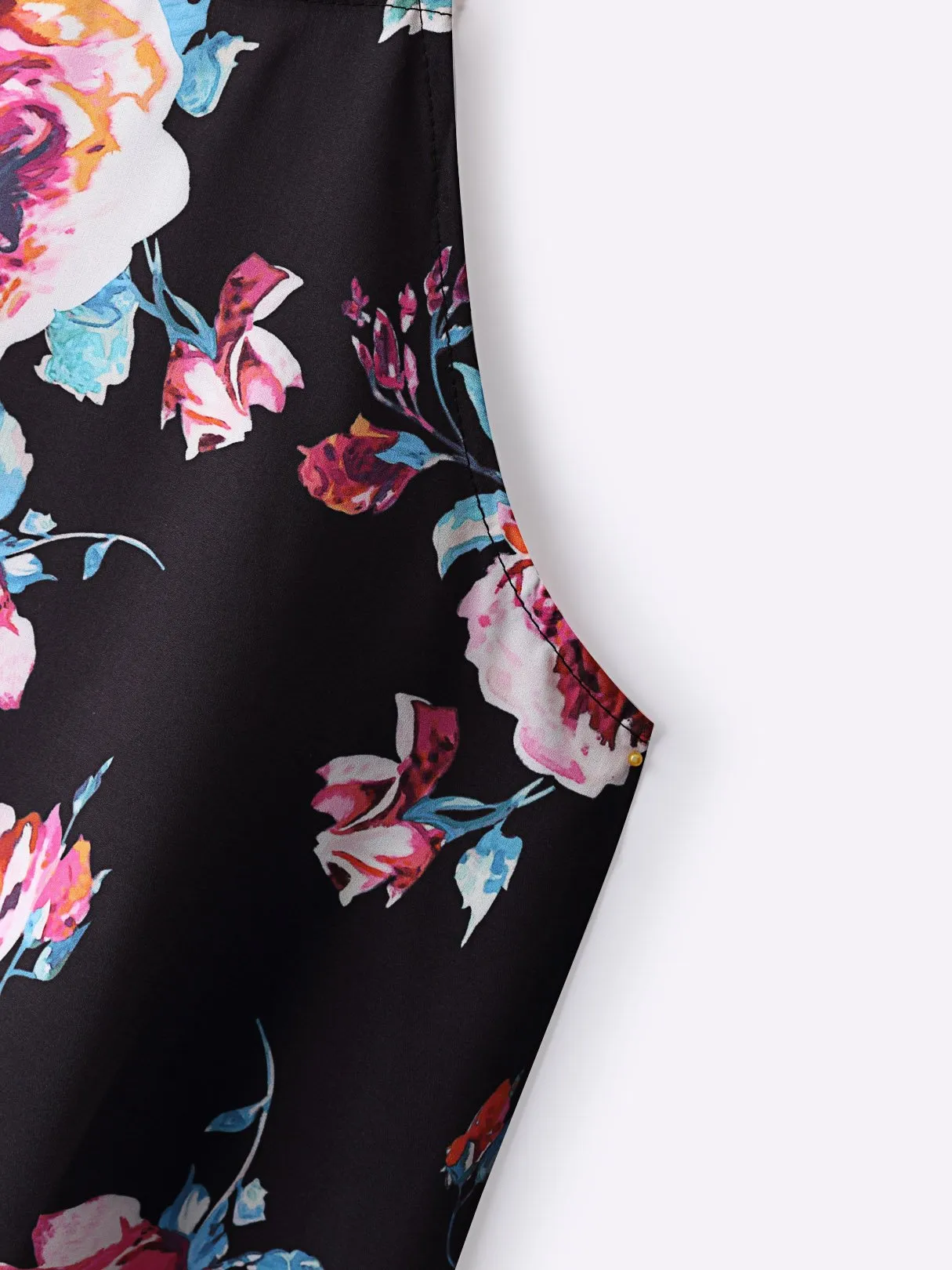 Wholesale Sleeveless Floral Print Fashion Mini Dress