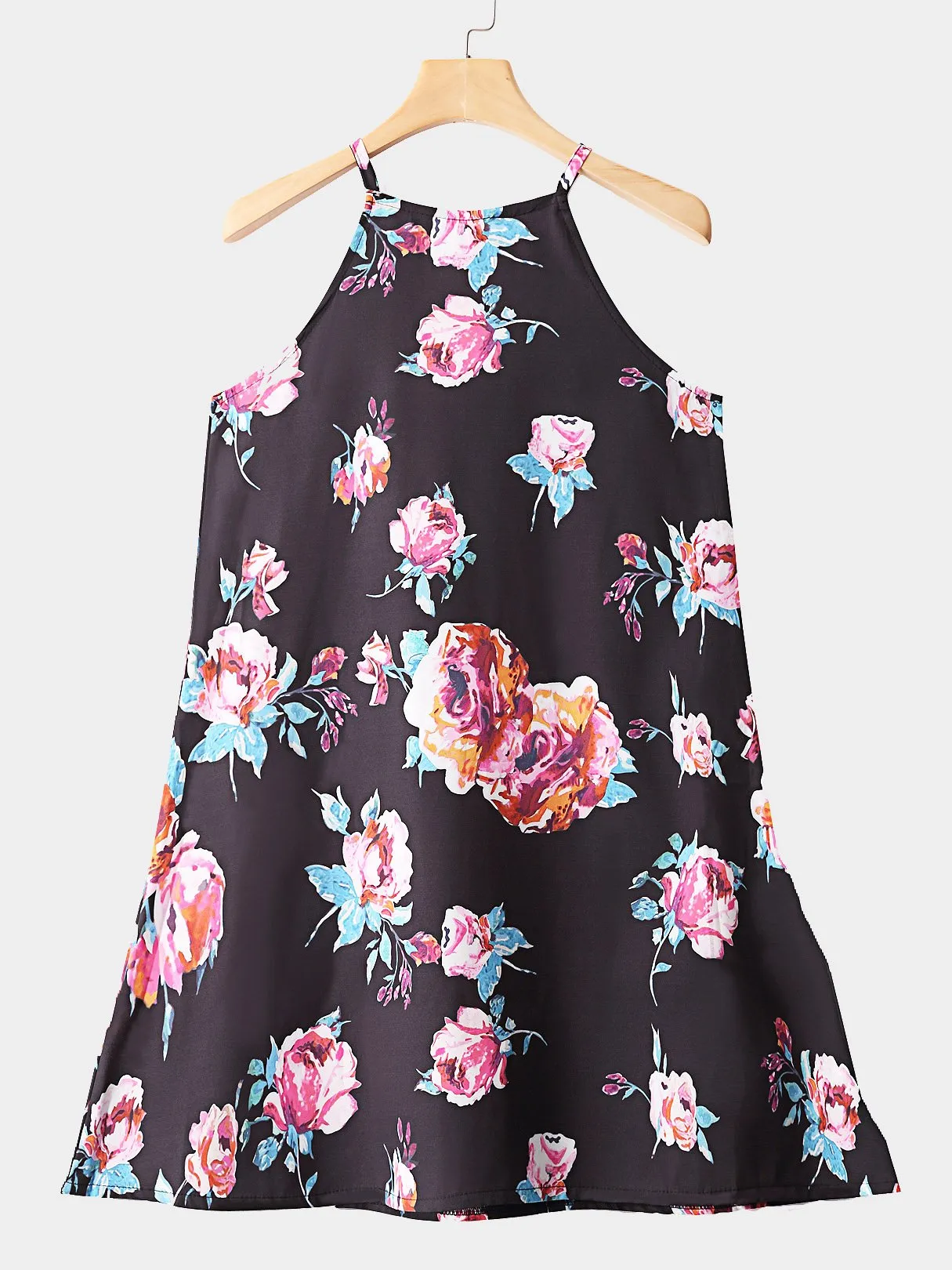 Wholesale Sleeveless Floral Print Fashion Mini Dress