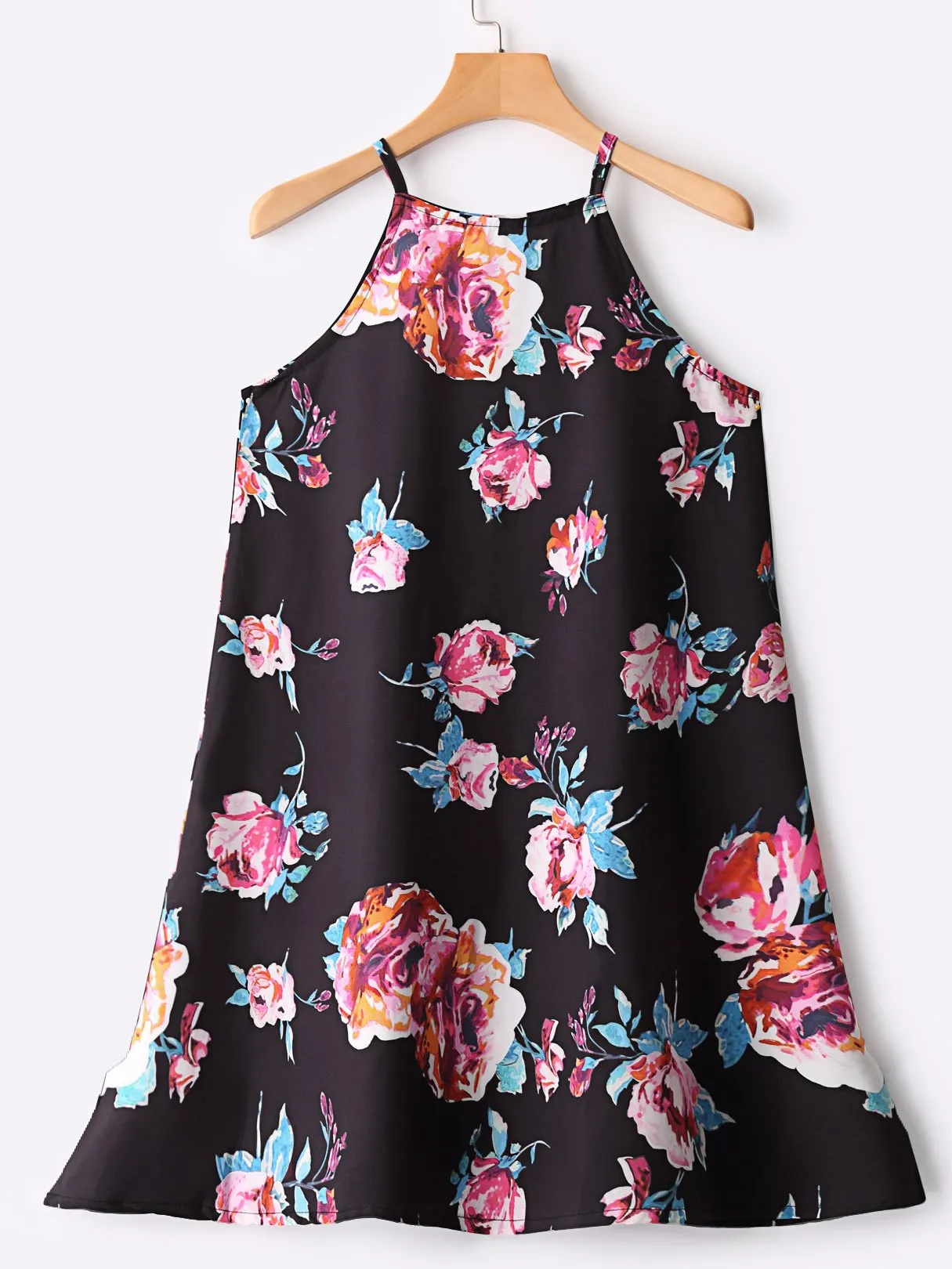 Wholesale Sleeveless Floral Print Fashion Mini Dress
