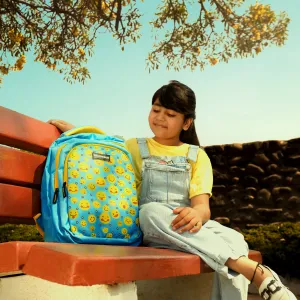 WONDRBOX Emoji School Bag For Boys and Girls Age 8 and above