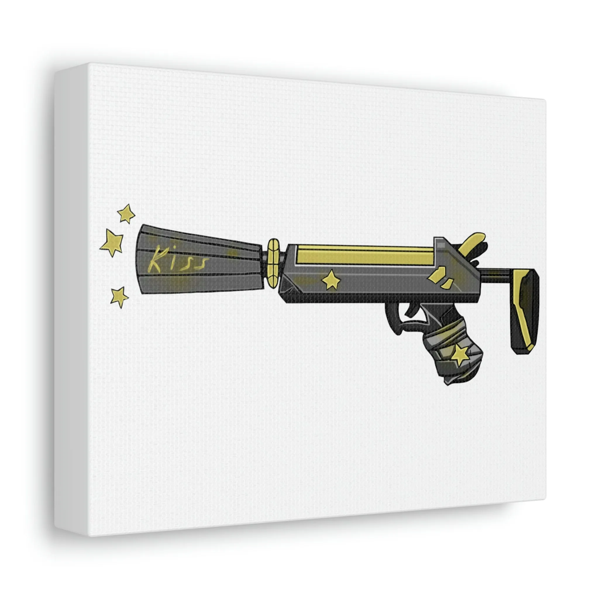 Yellow Weapon Stretched Canvas
