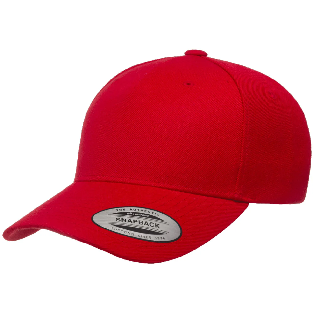 Yupoong Classics 5-Panel Premium Curved Visor Snapback