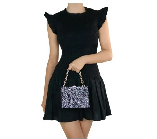Zan Glitter Top Handle