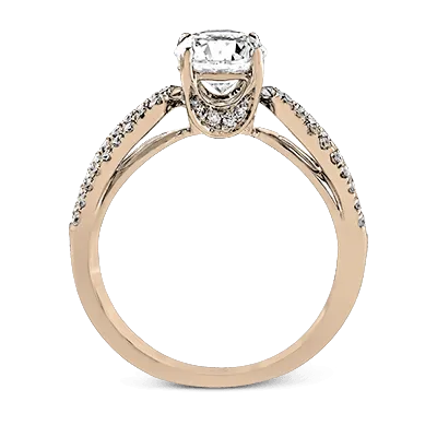 ZR738 Engagement Ring in 14k Gold with Diamonds