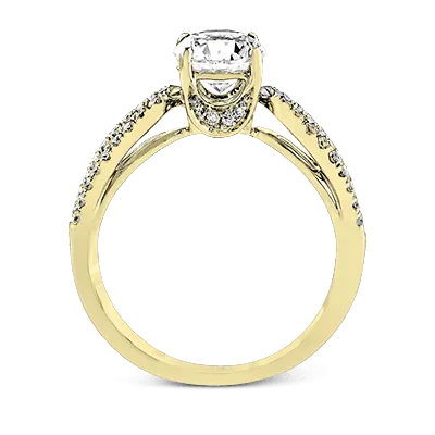 ZR738 Engagement Ring in 14k Gold with Diamonds