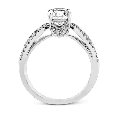 ZR738 Engagement Ring in 14k Gold with Diamonds